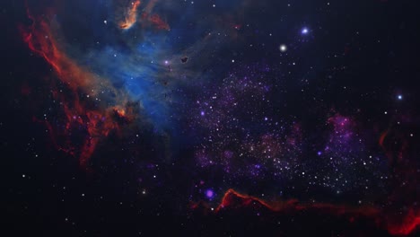 nebulosa y estrellas en el espacio
