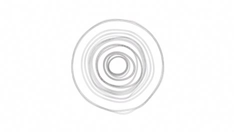 patrón circular abstracto en escala de gris