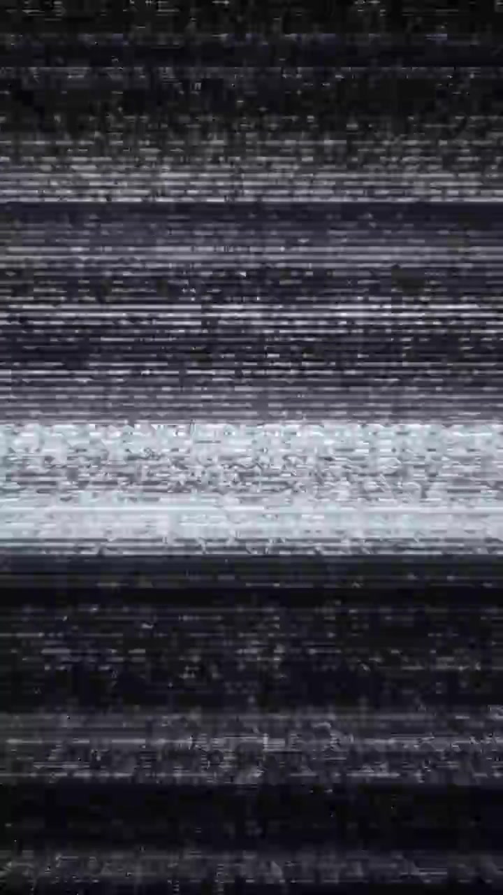 Flickering Television Static with Signal Interference