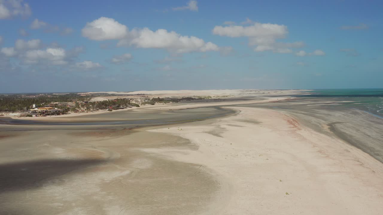 Aerial view of a beautiful beach landscape