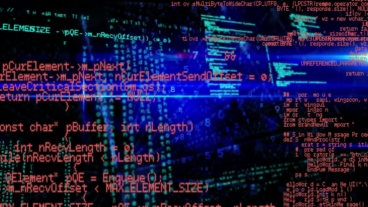 Animation of data processing and binary coding