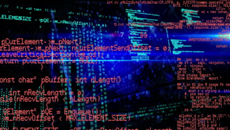 animación del procesamiento de datos y codificación binaria