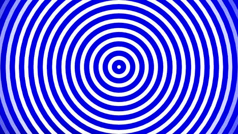 círculos pulsantes animados o ondas de radio. blanco, azul