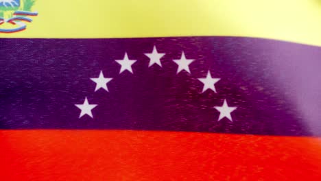 venezuelan national flag waving by the wind