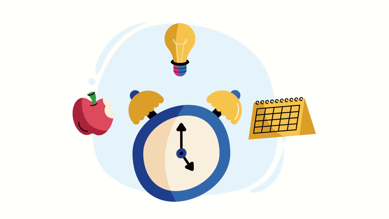 워치 애니메이션의 학교 용품