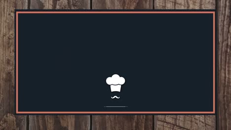 icono vectorial de sombrero de chef con bigote 4k