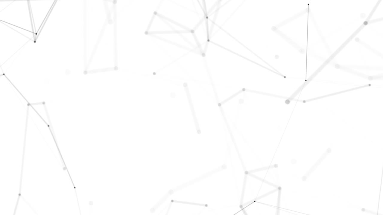 Plexus fantasy abstract technology. Abstract geometric background with moving lines, dots and triangles. Science. Medicine and technology. Loop animations