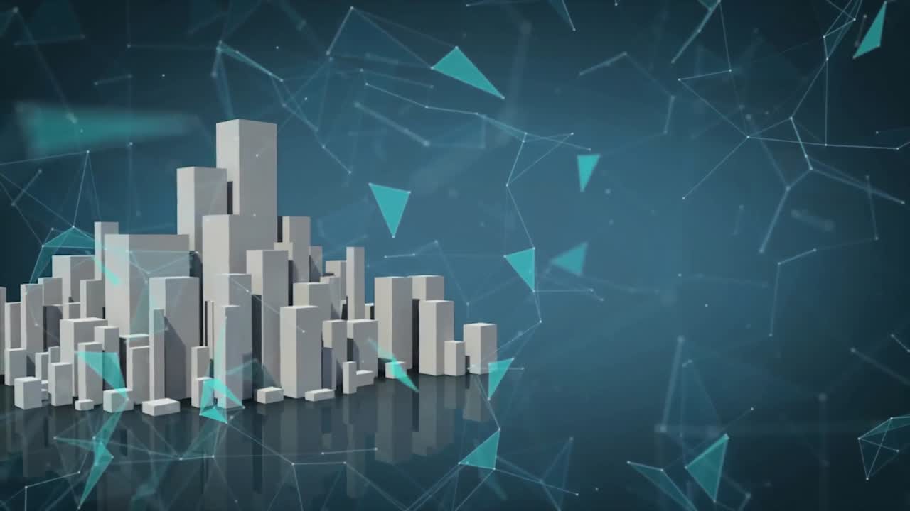 red de conexiones en movimiento