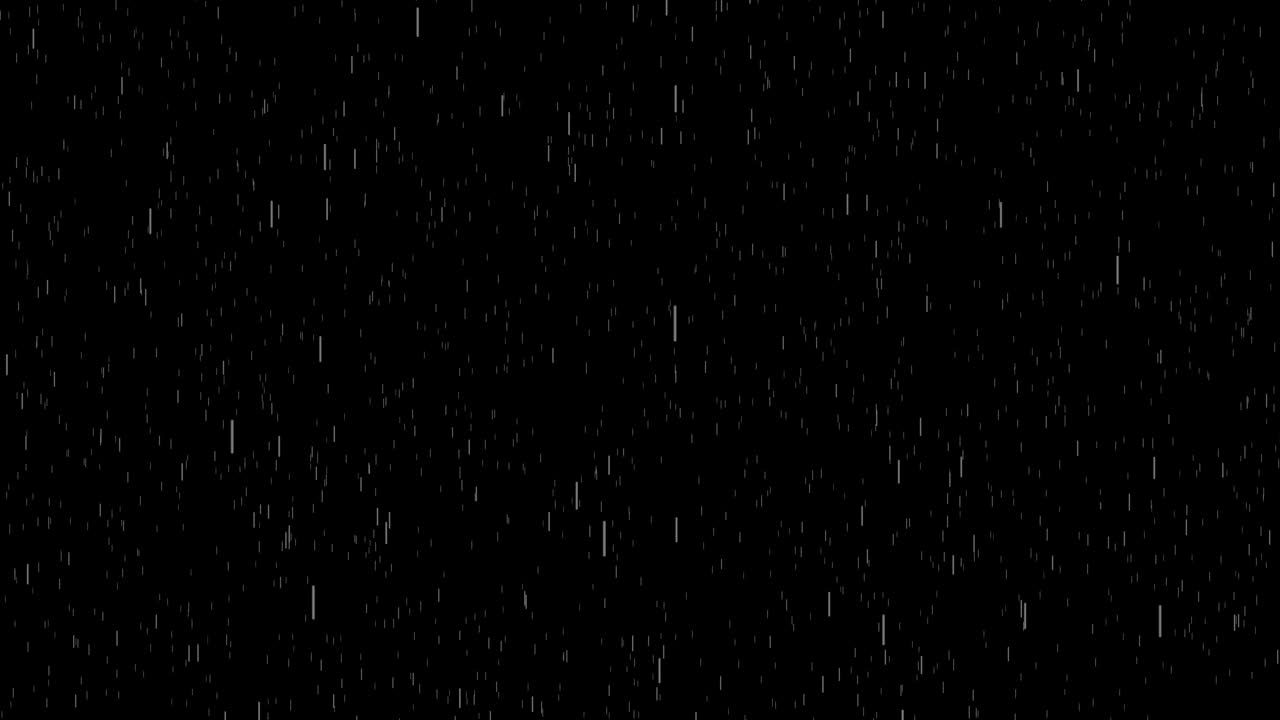 Rain Drops Falling Alpha Computer generated rain animation