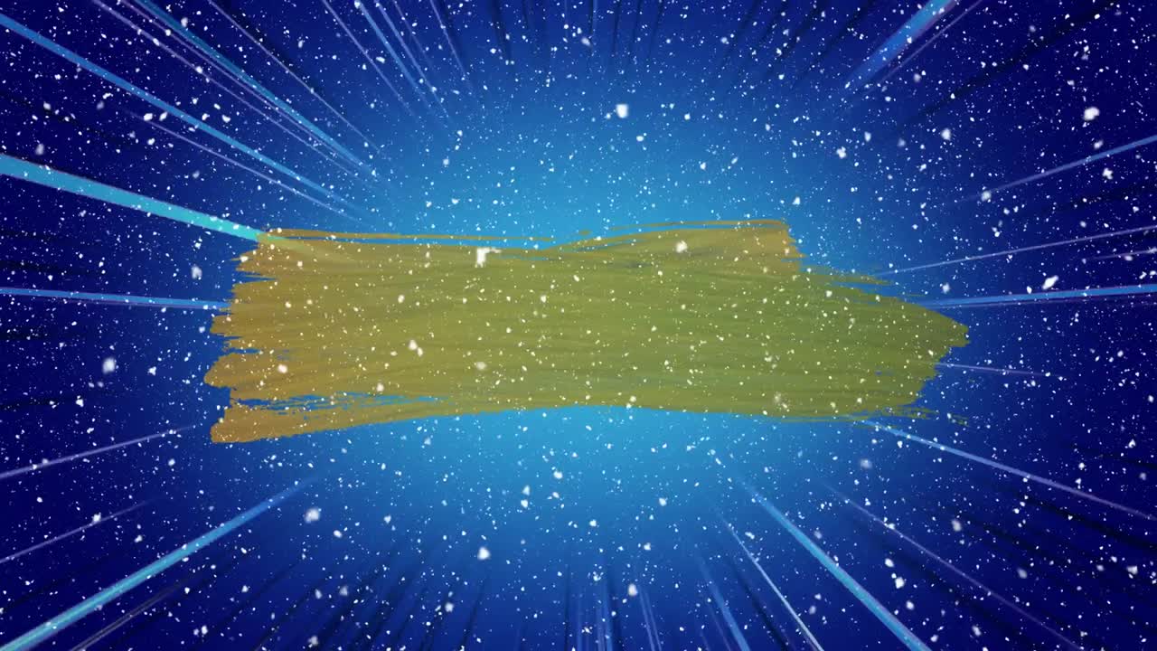 파란색 배경에서 움직이는 초록색 모양의 애니메이션