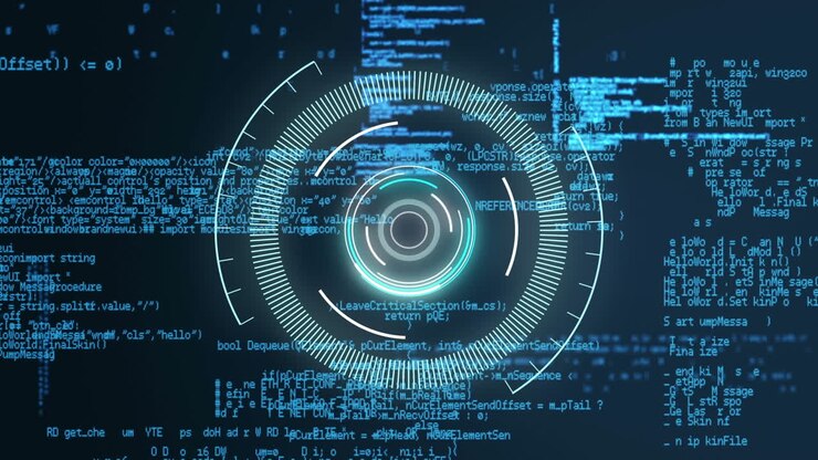 Animation of scope scanning over data processing