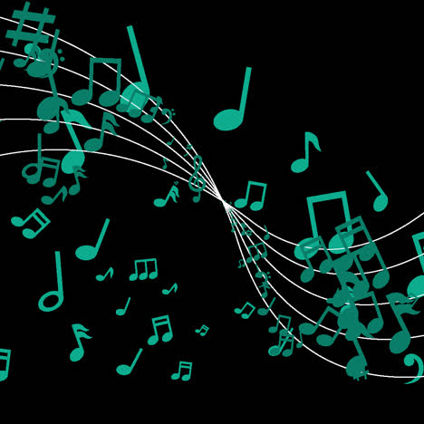 abstract musical notes background