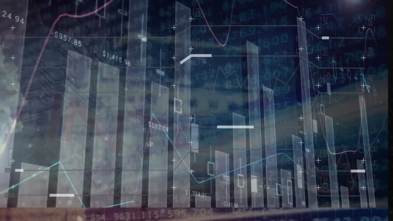 Animation der Datenverarbeitung über Formen