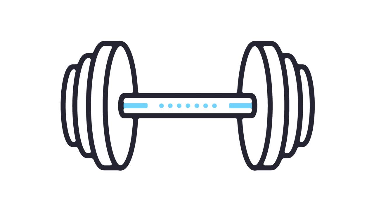 덤벨 아이콘 애니메이션