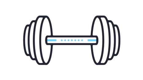 dumbbell icon animation