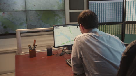 control room operator monitoring traffic