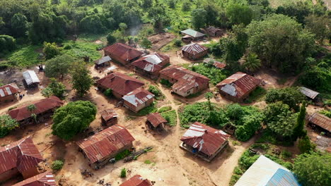 fotografía de una aldea en la parte occidental de nigeria