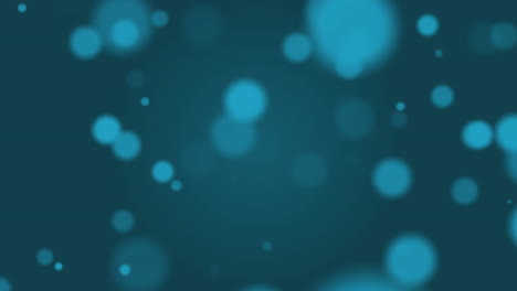 animación de manchas rojas sobre manchas brillantes sobre fondo azul