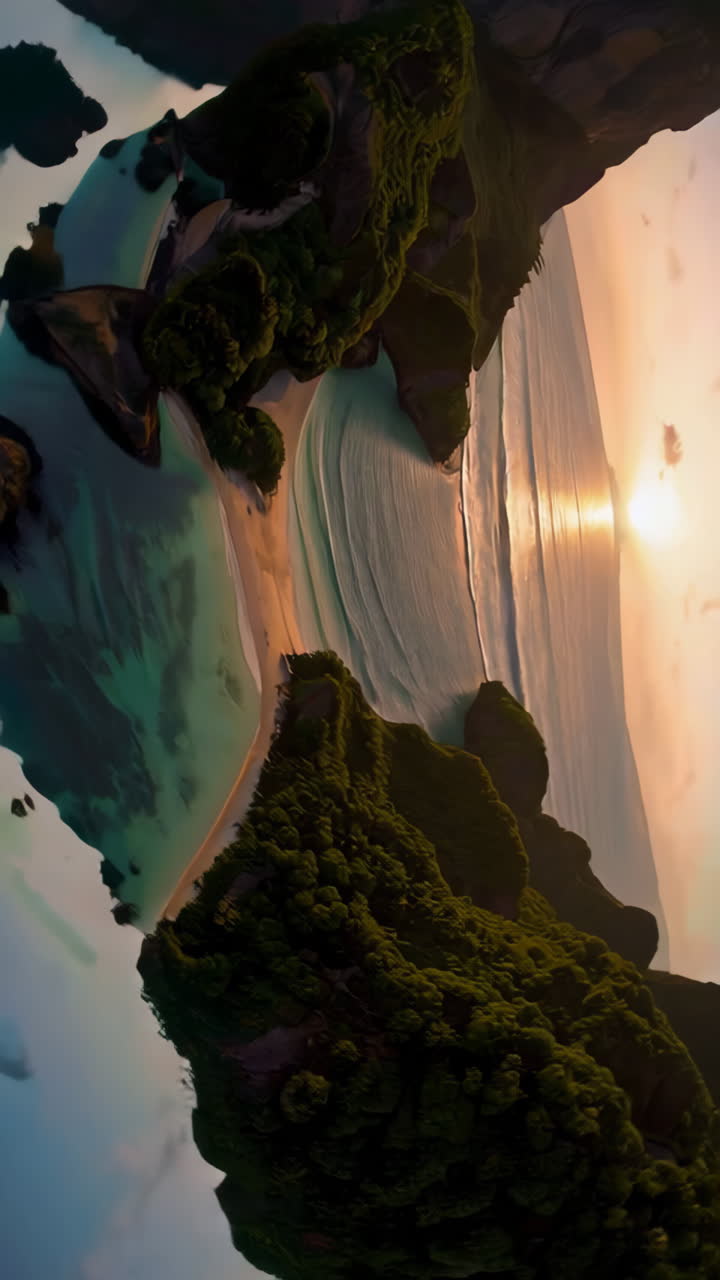 Sunset Island Paradise