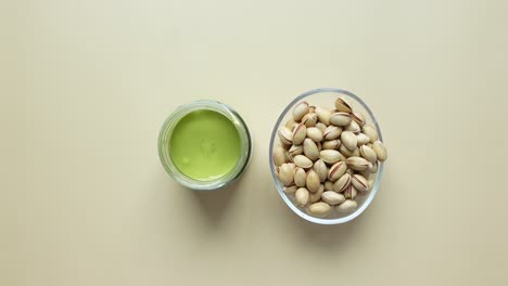 pistachio butter and pistachios