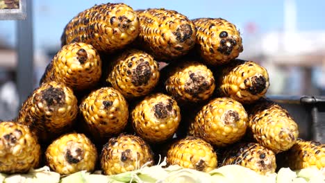 grilled corn at a market