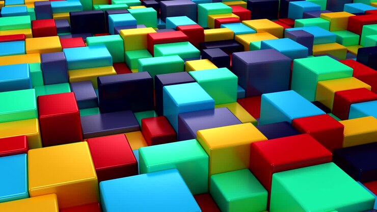 Background of Animated Cubes