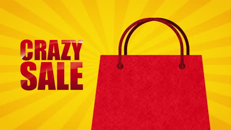 bolsa de compras de venta loca gráfico