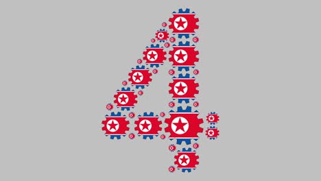 número cuatro de corea del norte
