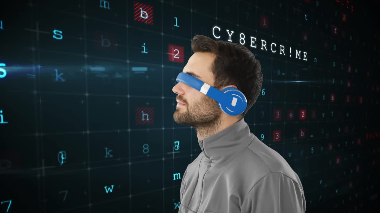 hombre con gafas virtuales 4k