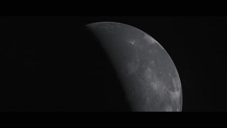 moon viewed from space