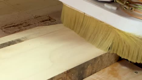 flattening wooden board on the cnc machine