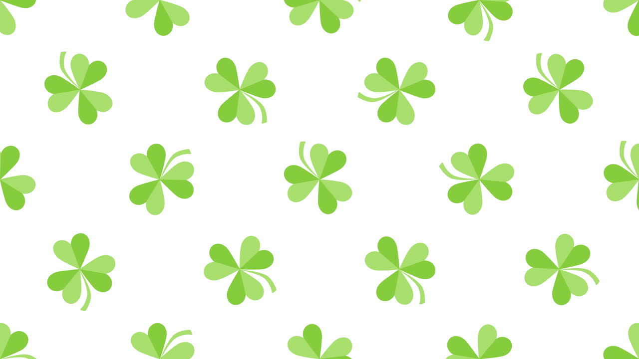 모션 녹색 토끼풀 23 애니메이션 성 패트릭의 날