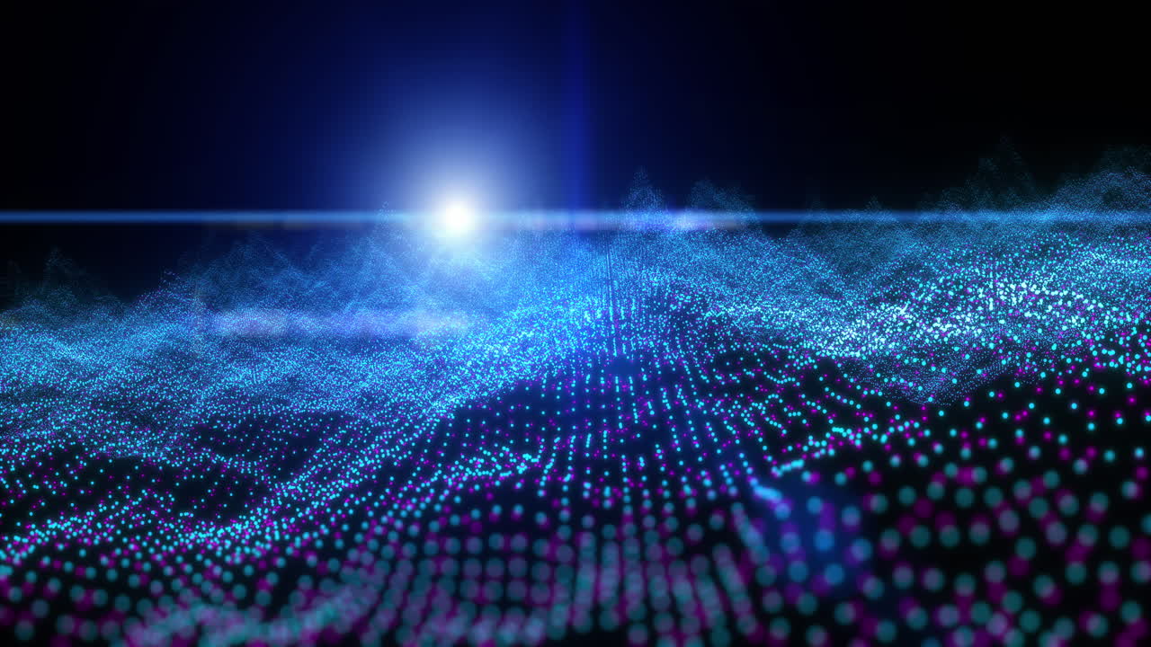 Digital wave with animation