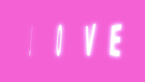 love text background animation