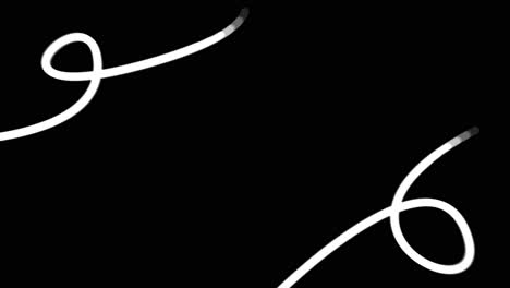 líneas abstractas sobre fondo negro