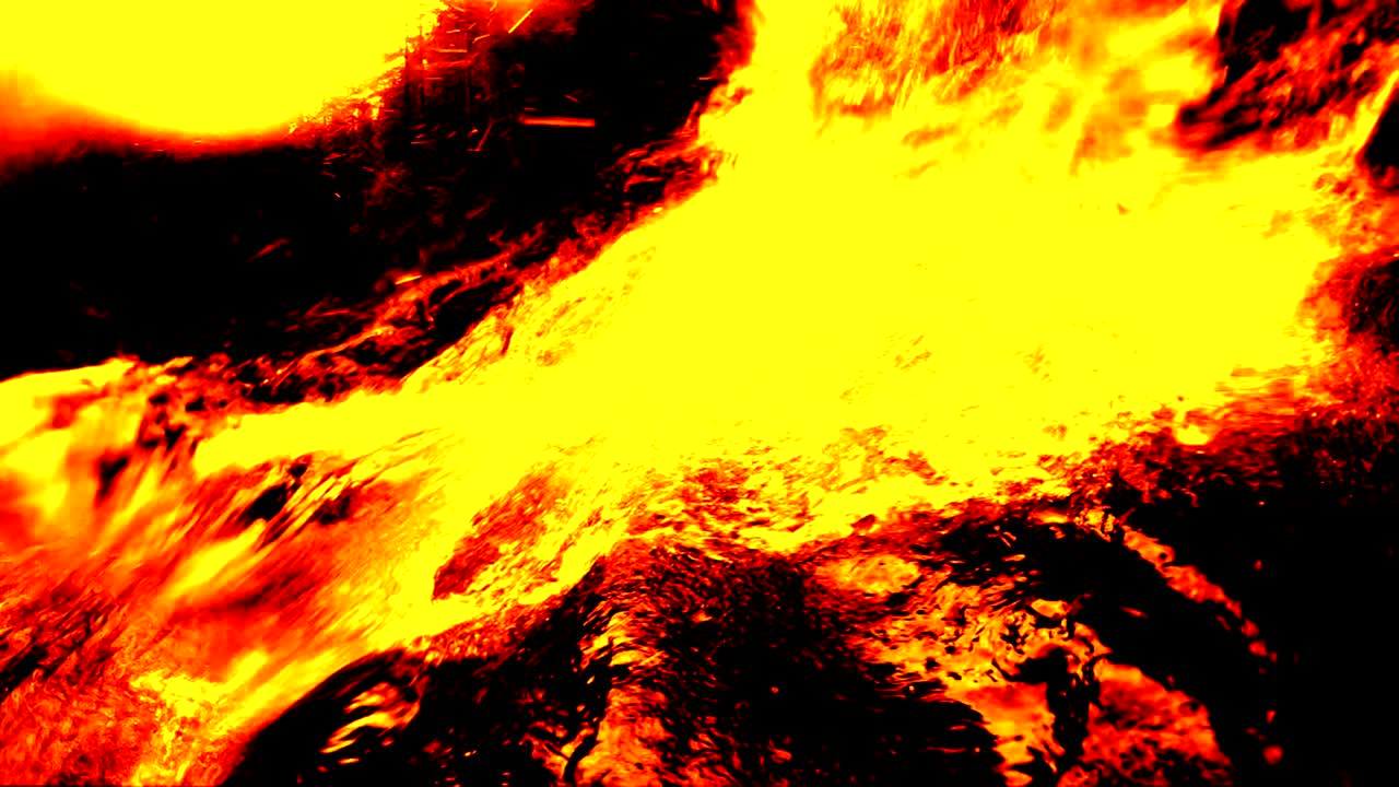 Fire and lava, effect, 4 K