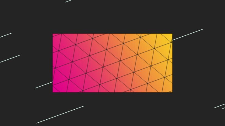 Motion abstract geometric colourful shape and lines retro background