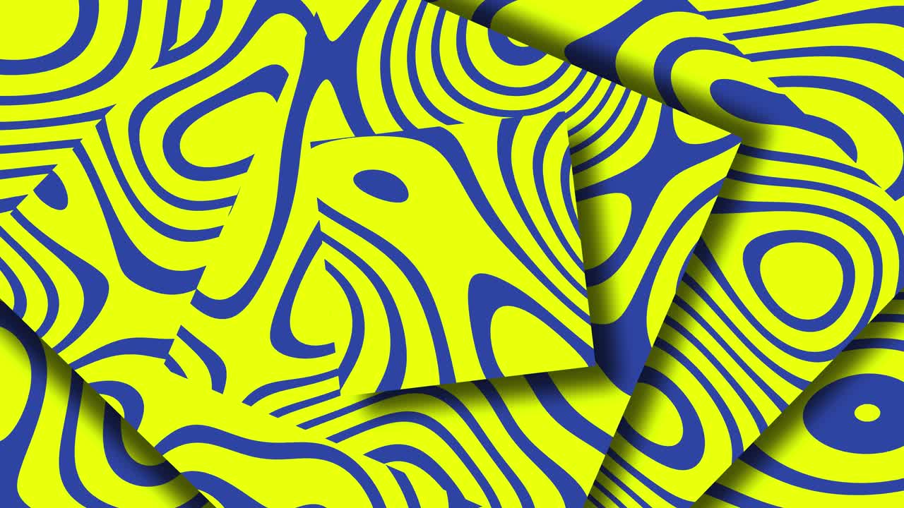 fondo de ornamento geométrico amarillo en 3d