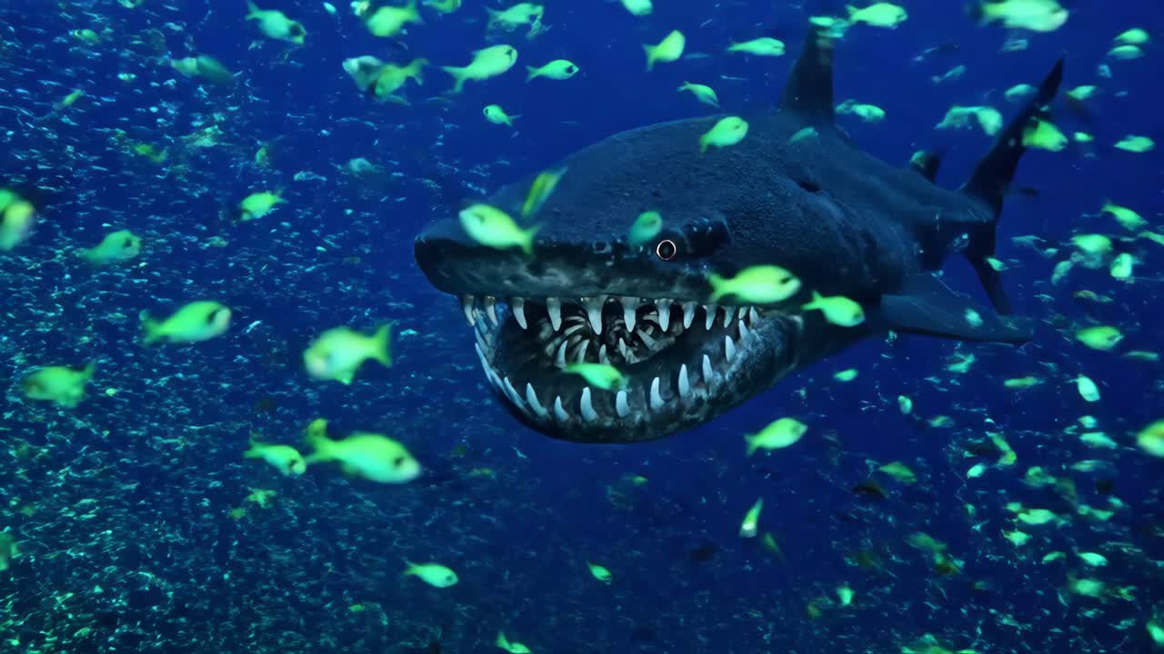 Shark in the Deep Sea