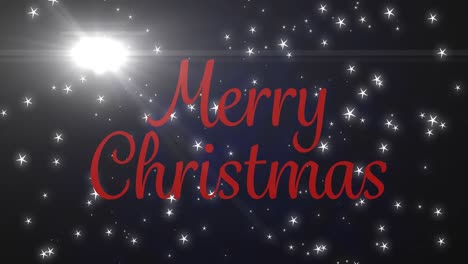 Animation-of-merry-christmas-over-black-background-with-stars