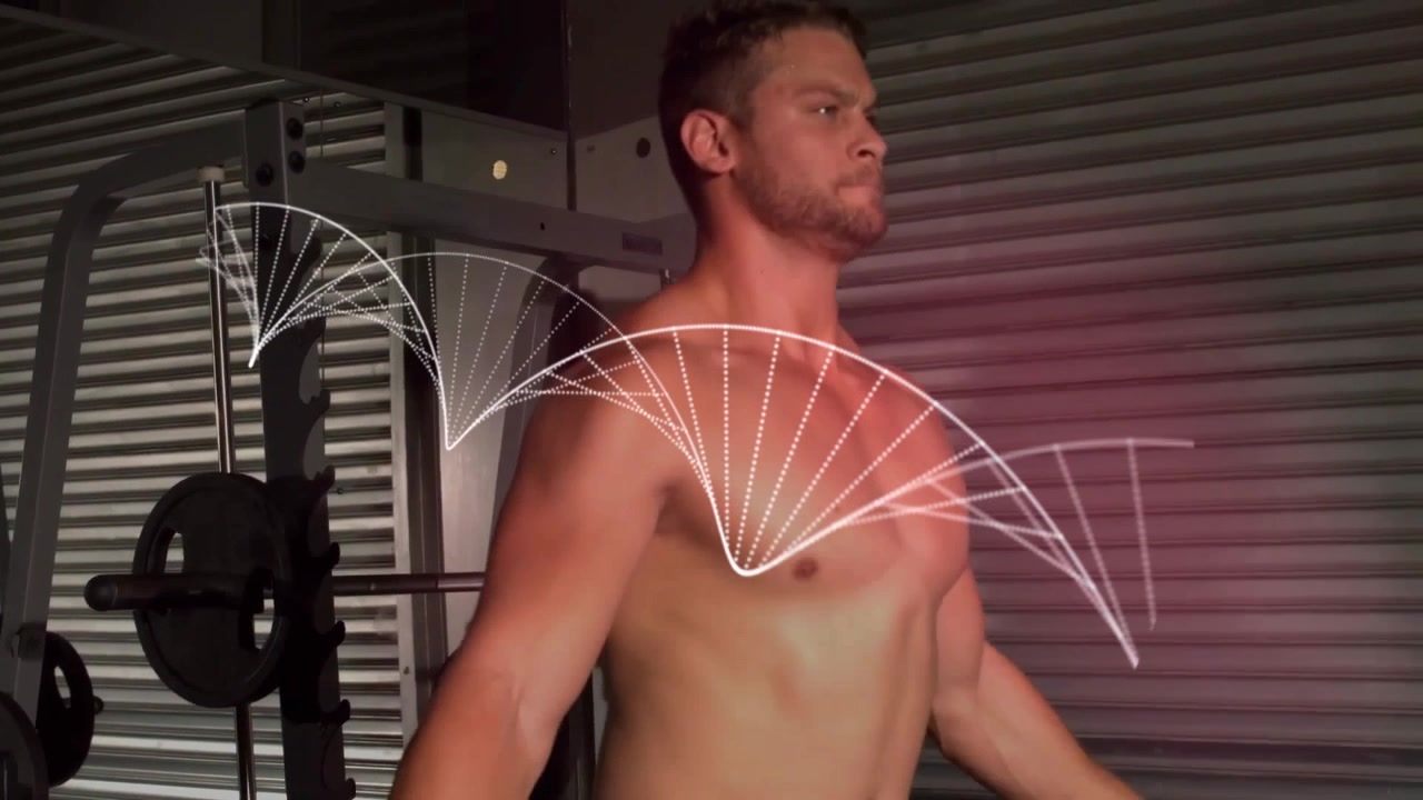 Atleta che afferra una corda per saltare e fa la corda per il cardio, con il sudore che spruzza trasformandosi in archi animati.