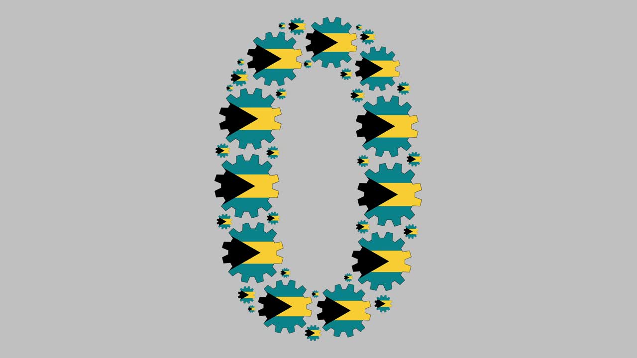 바하마의 숫자 0