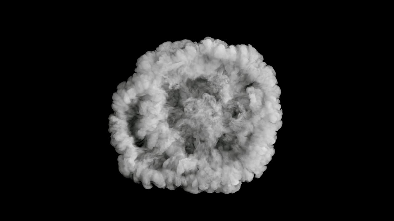 연기의 폭발 느린 모션 추상적인 배경