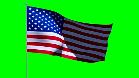 usa american flag. cromakey