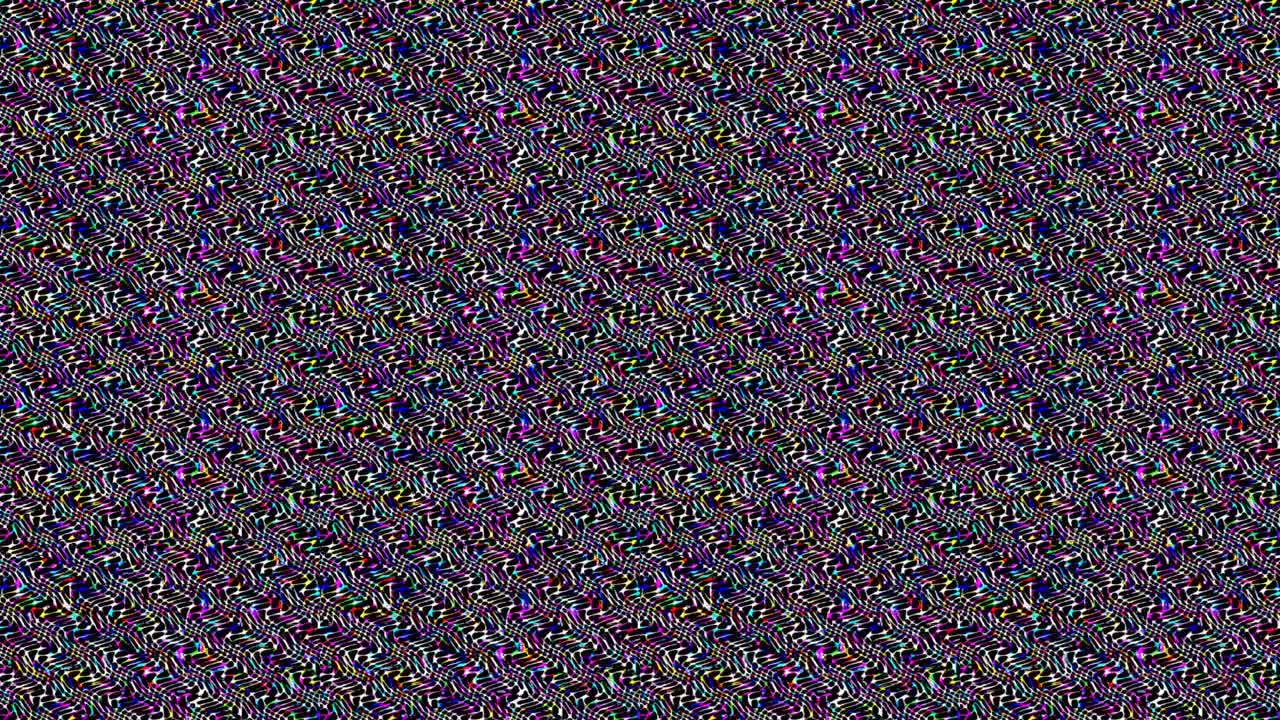 líneas brillantes que establecen el movimiento de la onda, coloridas, sobre un fondo negro