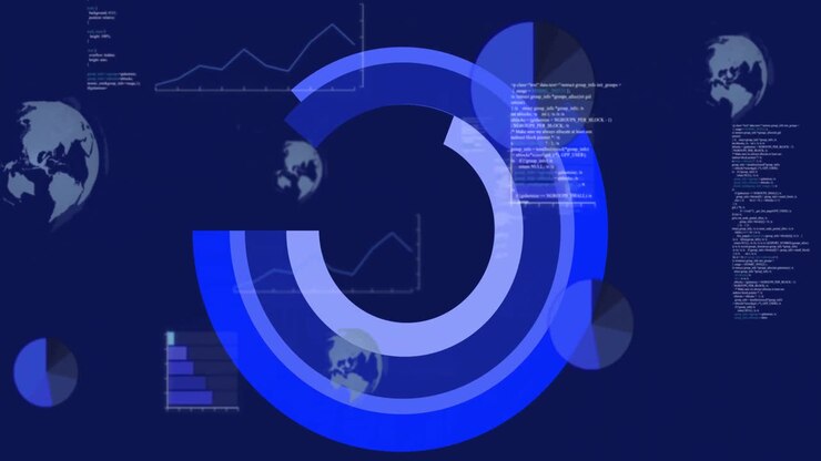 Animation of data processing and statistics