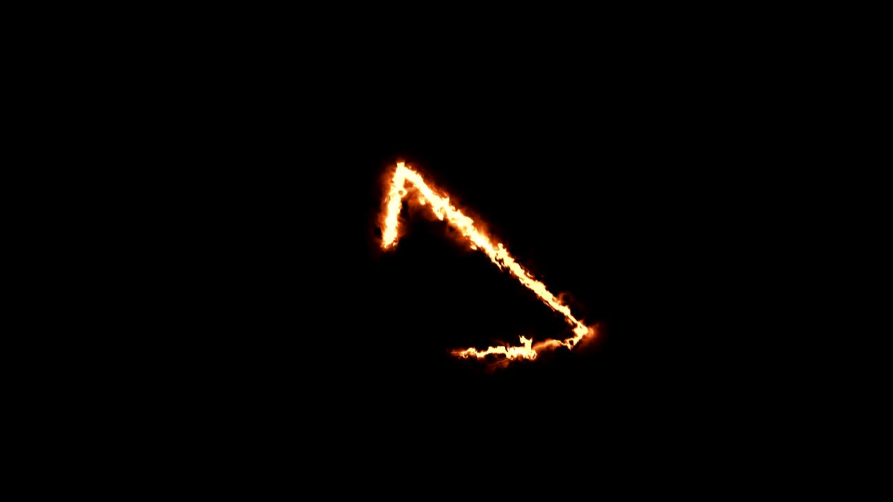 fondo abstracto de bucle sin costuras con triángulos de neón de colores