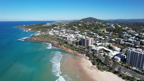 Impresionante-Costa-De-Coolum-Beach-Durante-El-Verano-En-Queensland,-Australia