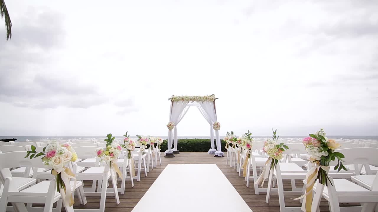 Wedding Ceremony Venue Location Beautiful Aisle Shot