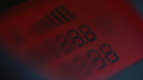 blurred digital display